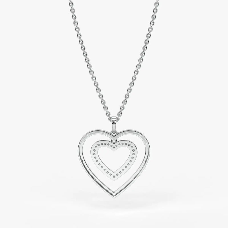Nested Heart Radiance Pendant
