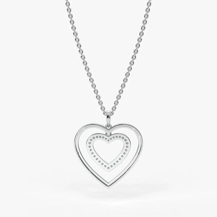 Nested Heart Radiance Pendant