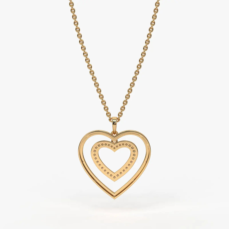 Nested Heart Radiance Pendant