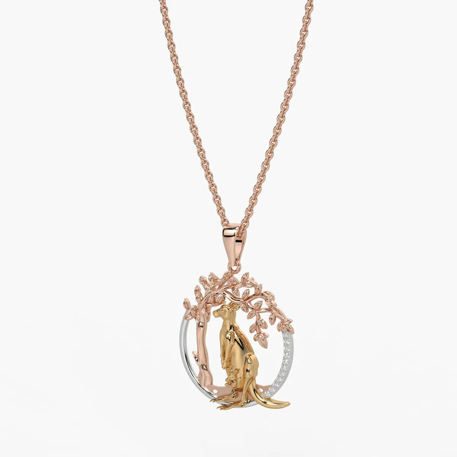 Elara Nurturing Kangaroo Love Pendant