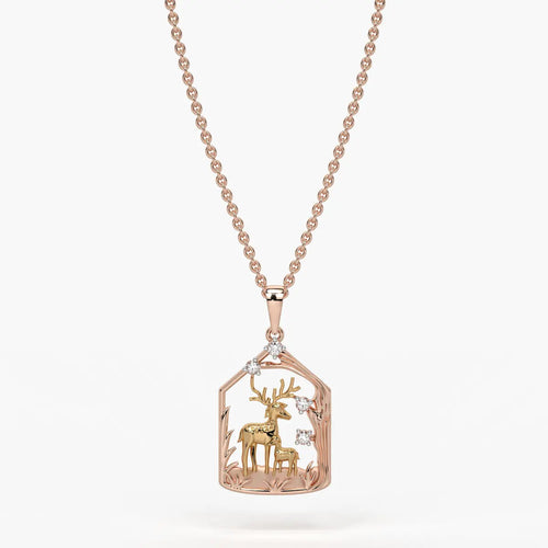 Sylvara Gentle Fawn Embrace Pendant