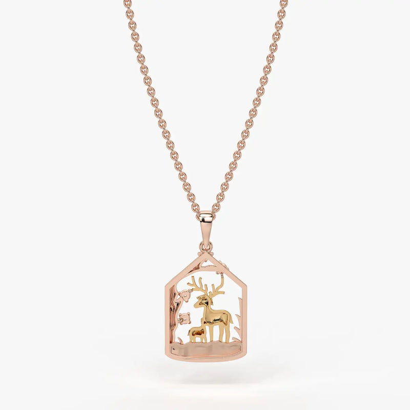 Sylvara Gentle Fawn Embrace Pendant