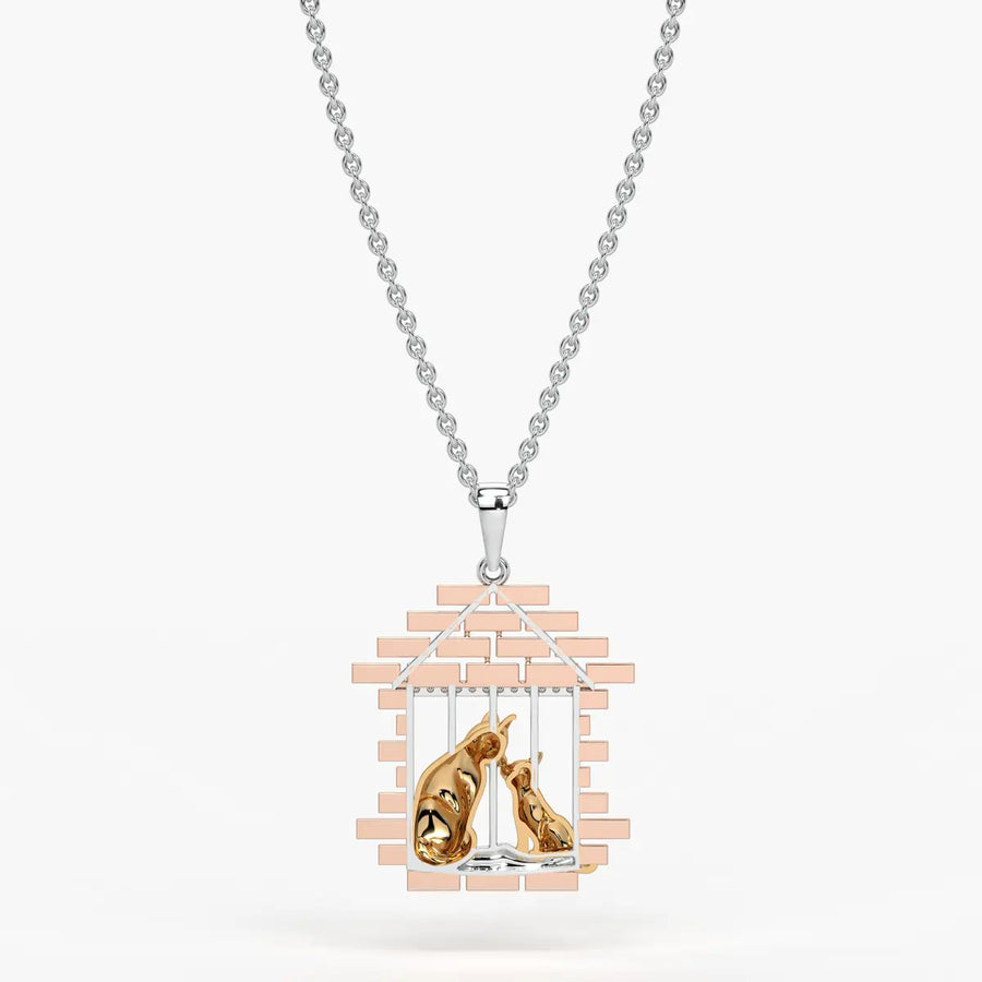 Homelle Whispering Love Cat Pendant