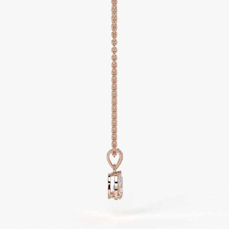 Elara Pear Diamond Drop Pendant