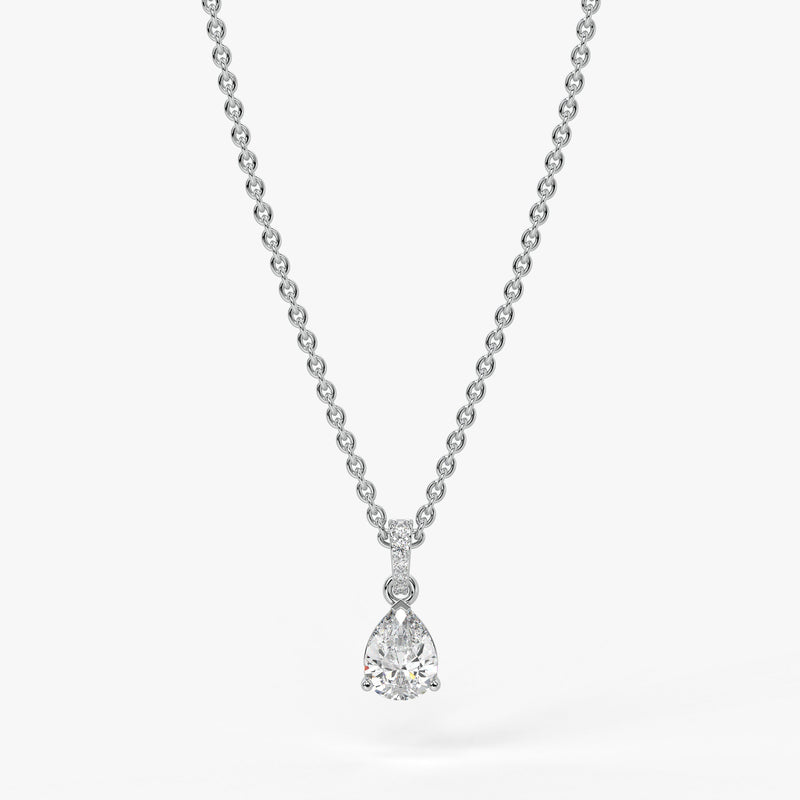 Elara Pear Diamond Drop Pendant