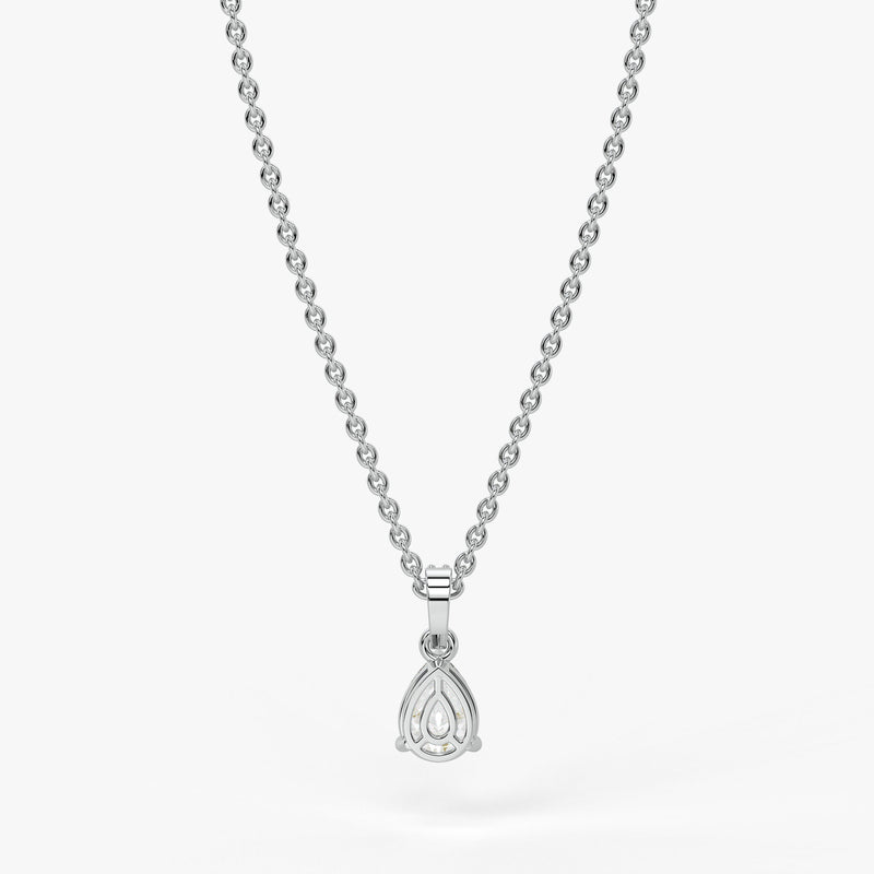 Elara Pear Diamond Drop Pendant