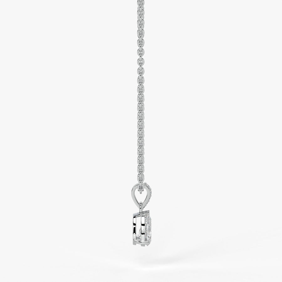 Elara Pear Diamond Drop Pendant