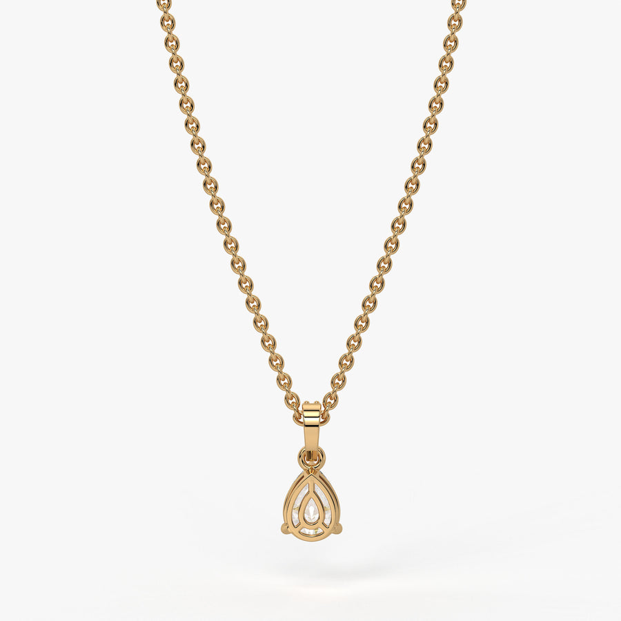 Elara Pear Diamond Drop Pendant