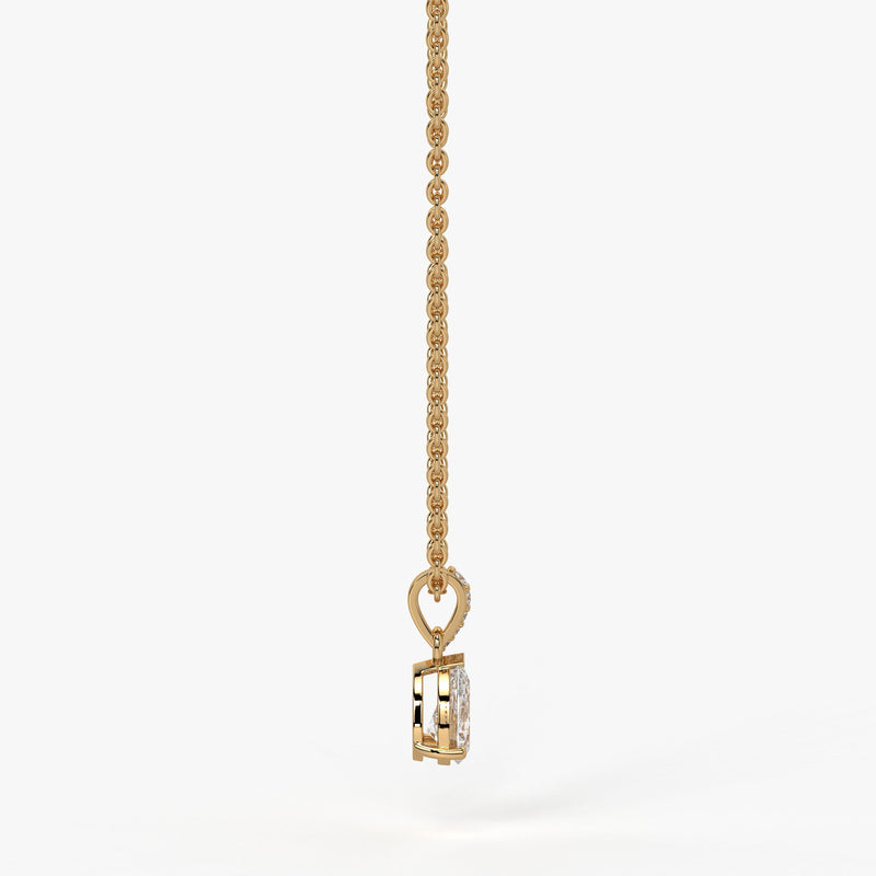 Elara Pear Diamond Drop Pendant