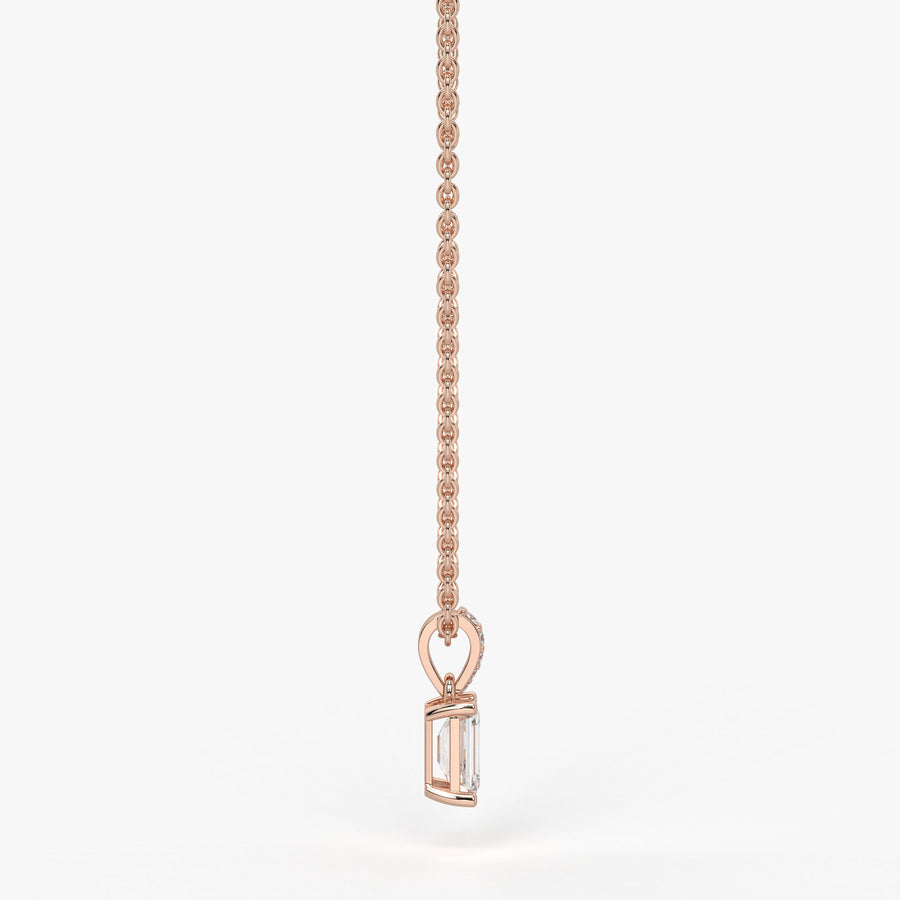 Avera Emerald Diamond Drop Pendant