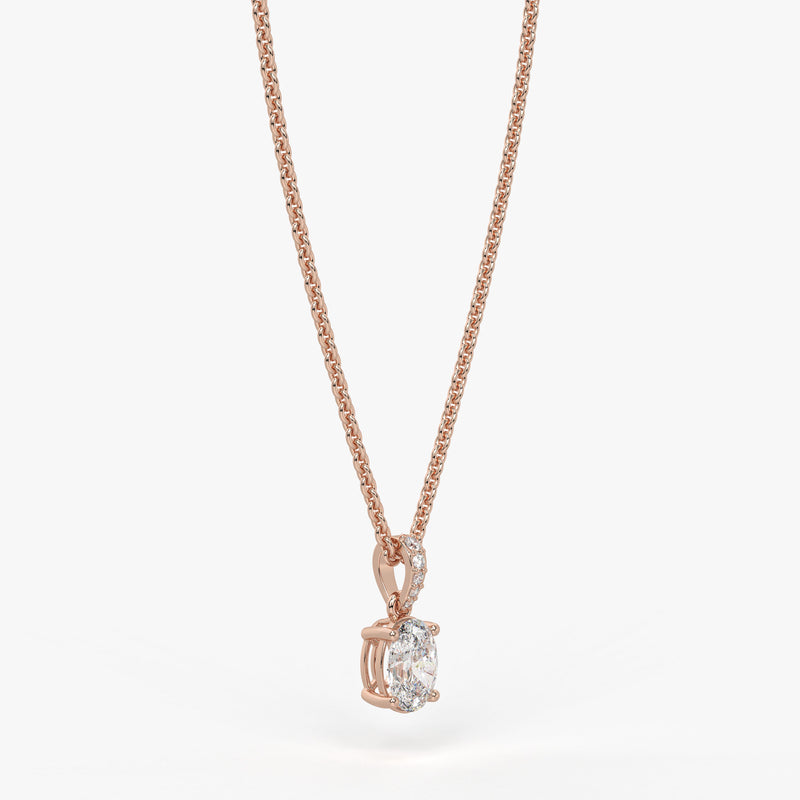 Ovalyn Grace Diamond Drop Pendant