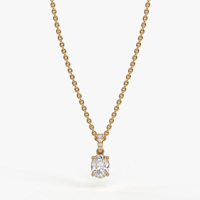 Ovalyn Grace Diamond Drop Pendant