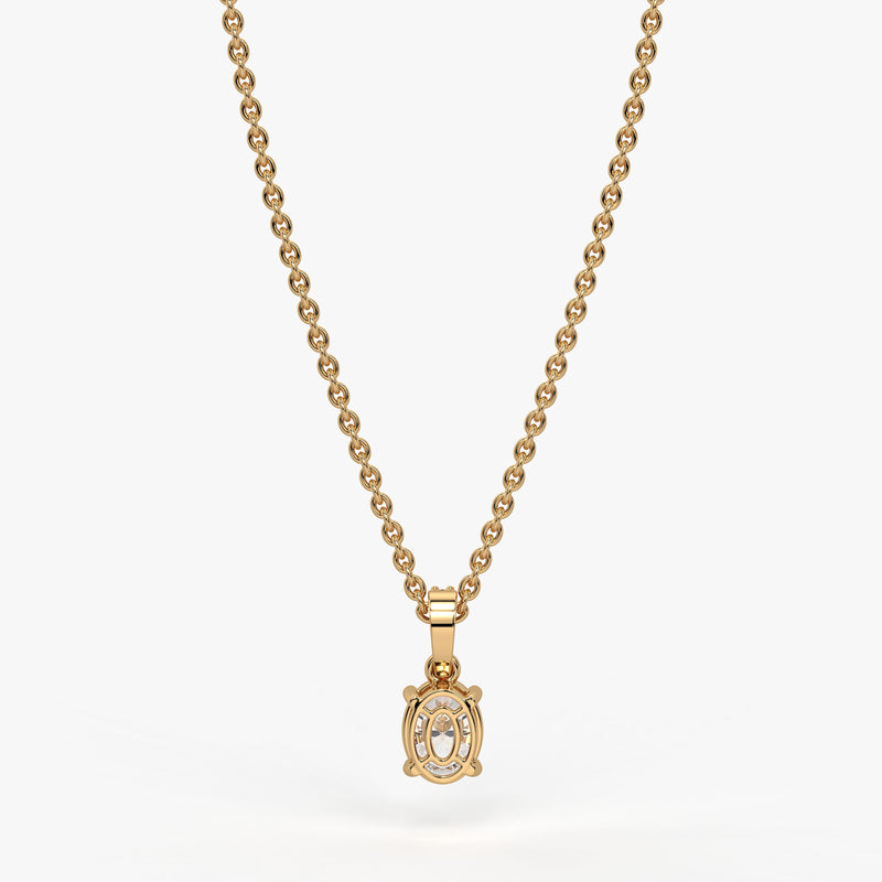 Ovalyn Grace Diamond Drop Pendant