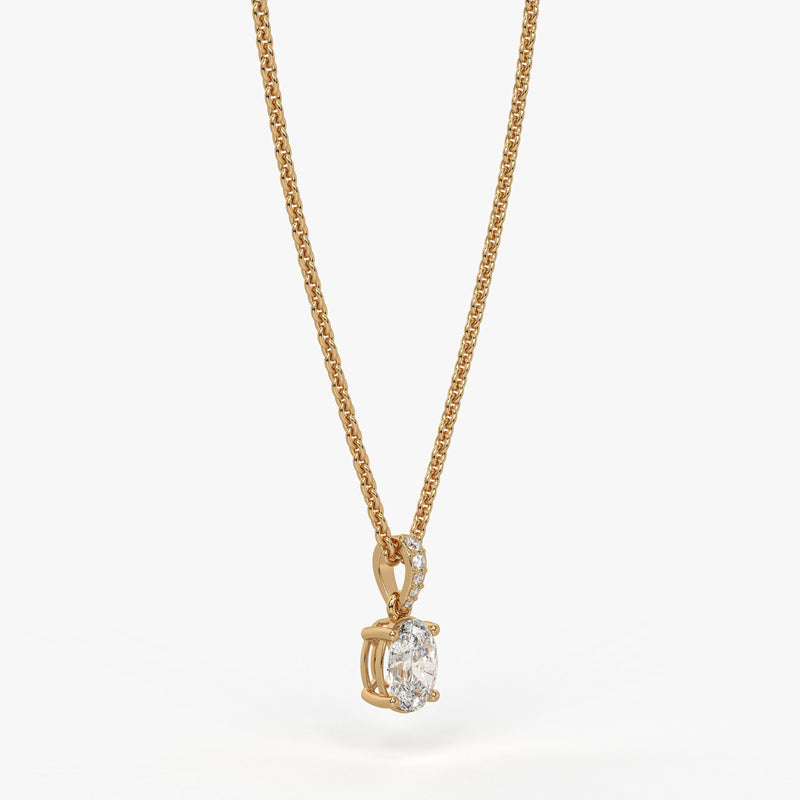 Ovalyn Grace Diamond Drop Pendant