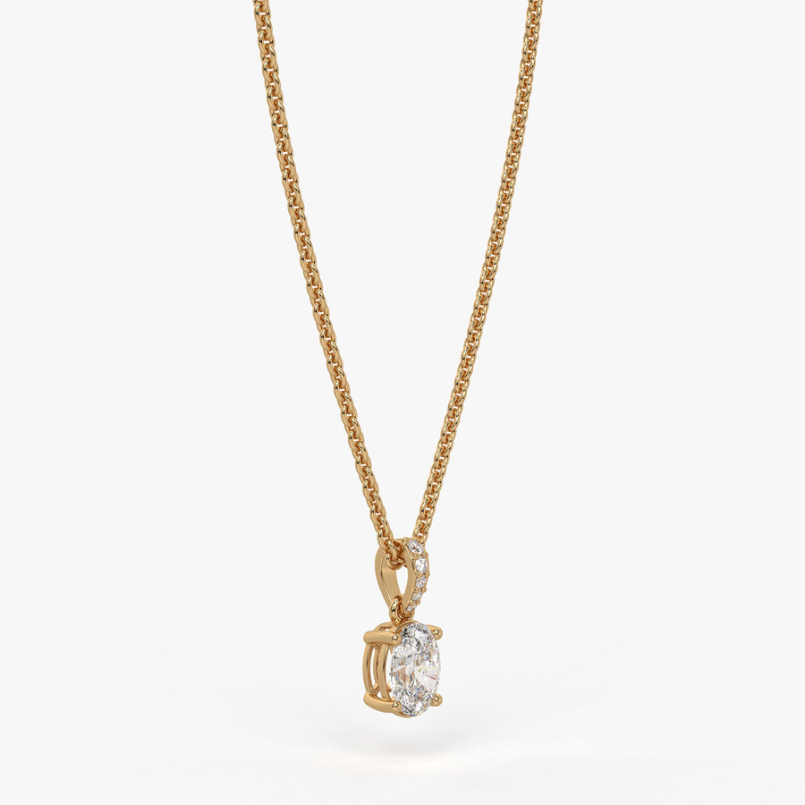 Ovalyn Grace Diamond Drop Pendant