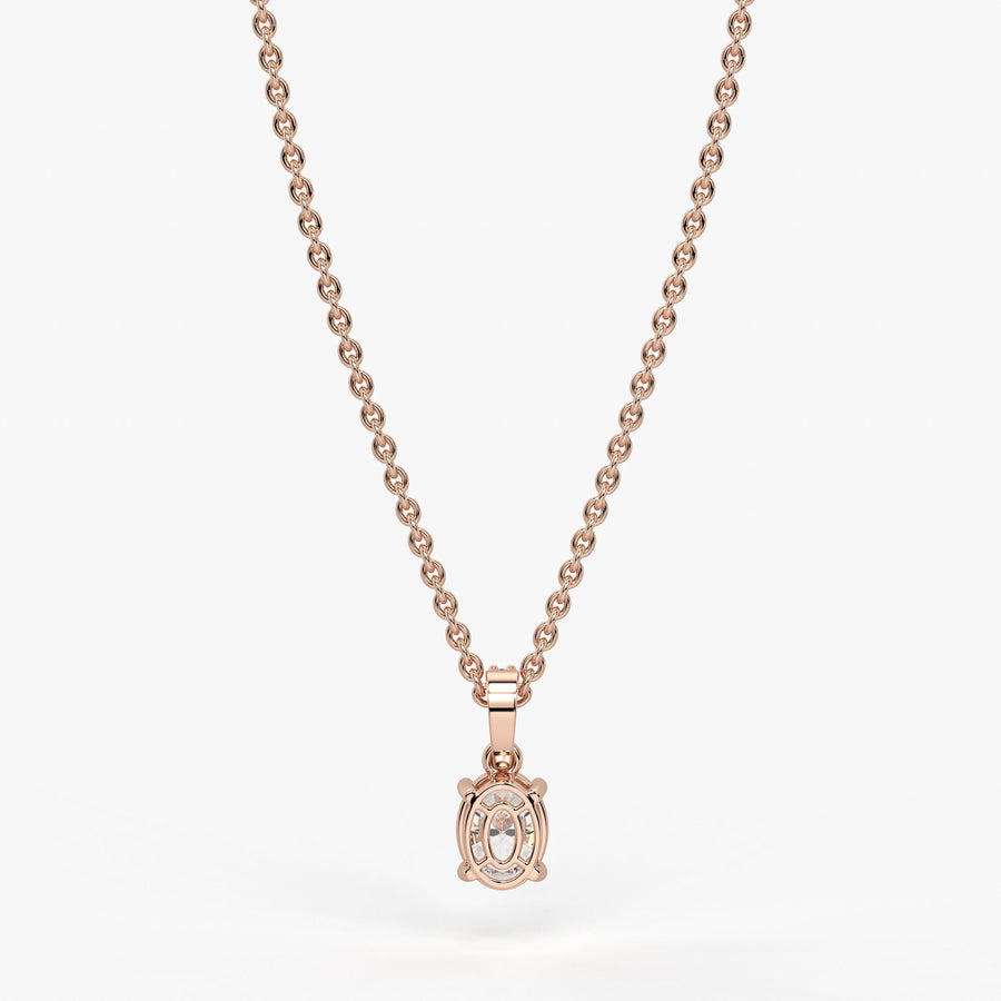 Ovalyn Grace Diamond Drop Pendant