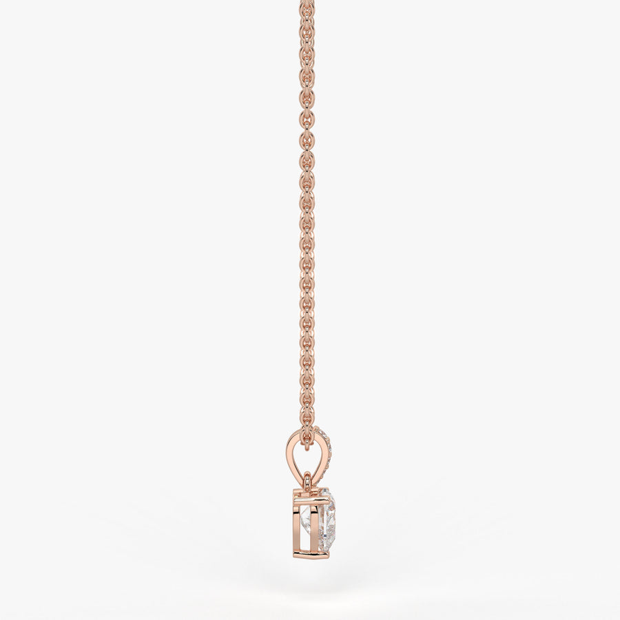 Amielle Heart Diamond Drop Pendant