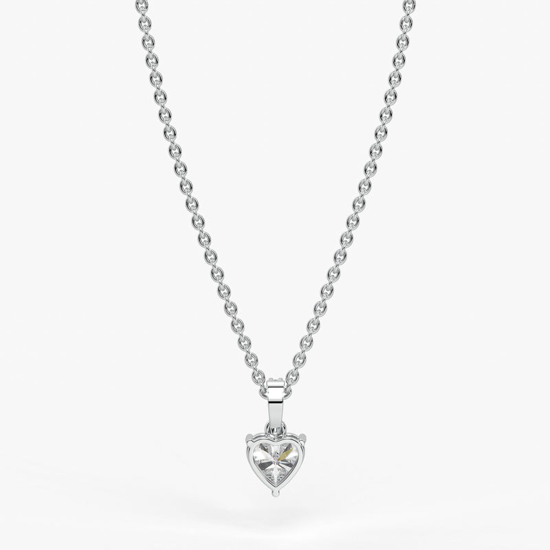 Amielle Heart Diamond Drop Pendant