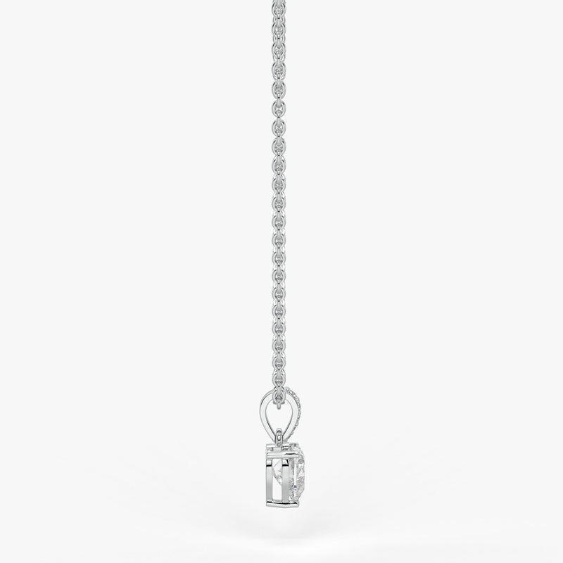 Amielle Heart Diamond Drop Pendant