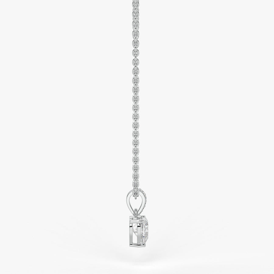 Amielle Heart Diamond Drop Pendant