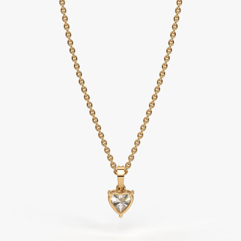 Amielle Heart Diamond Drop Pendant