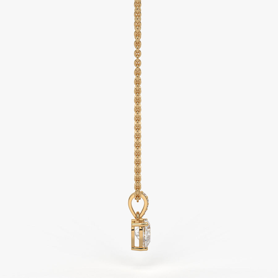 Amielle Heart Diamond Drop Pendant