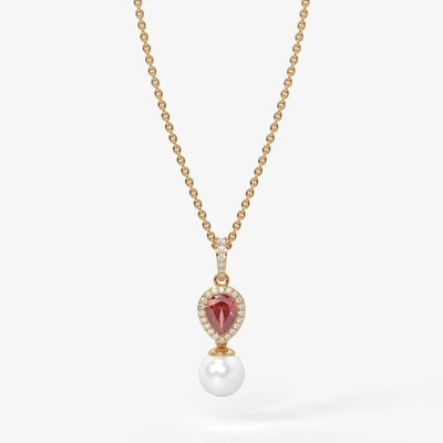 Blush Serenade Pearl Pendant Necklace