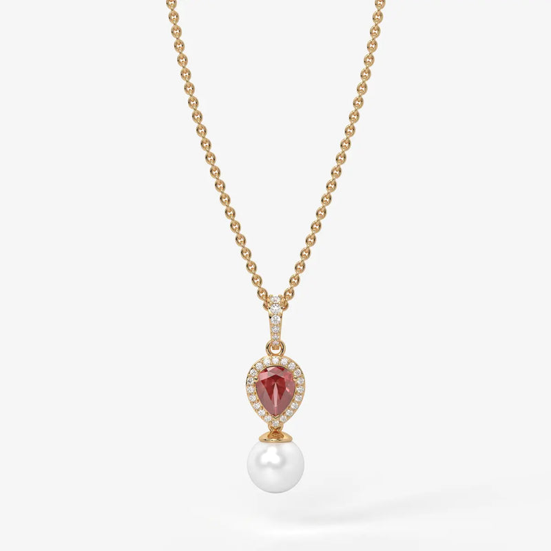 Blush Serenade Pearl Pendant Necklace