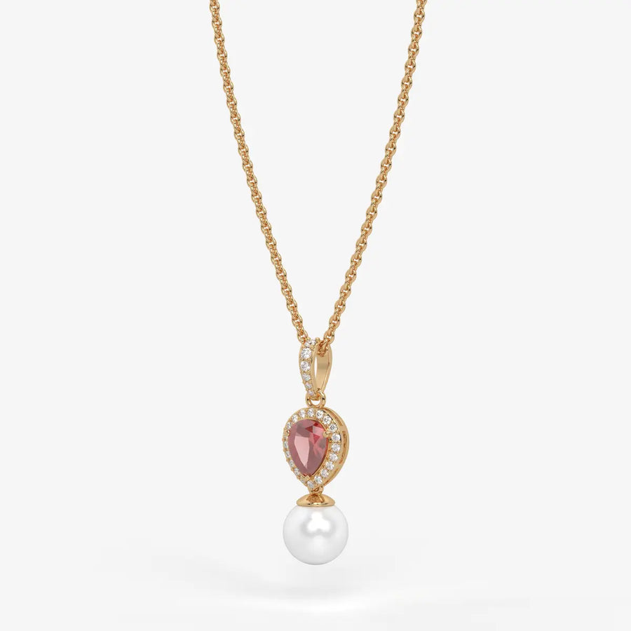 Blush Serenade Pearl Pendant Necklace
