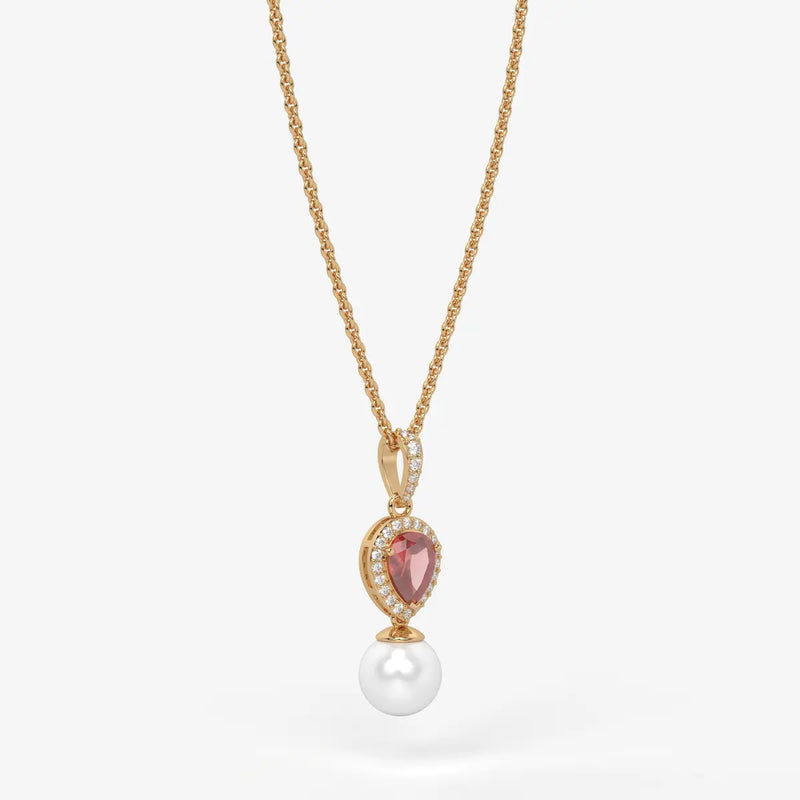 Blush Serenade Pearl Pendant Necklace