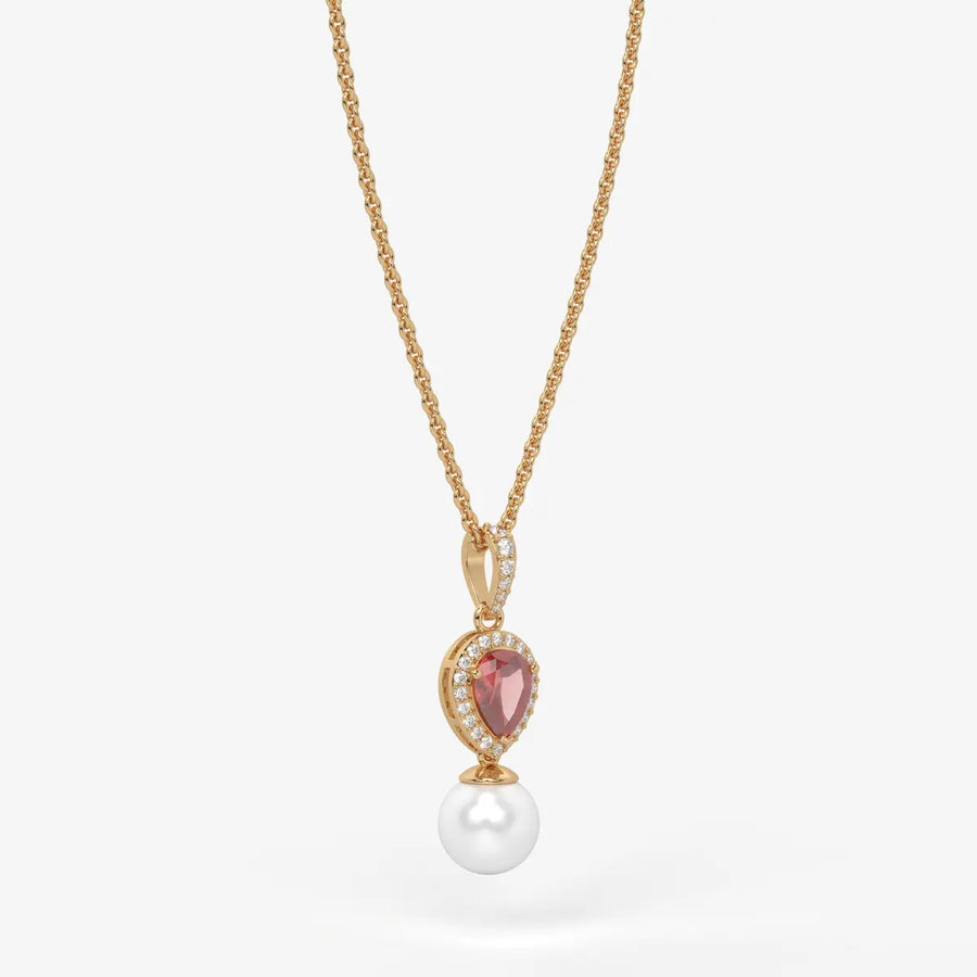 Blush Serenade Pearl Pendant Necklace