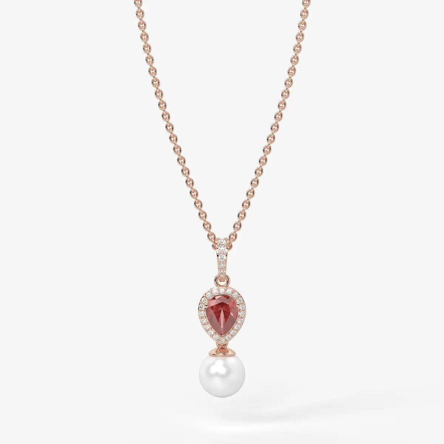 Blush Serenade Pearl Pendant Necklace