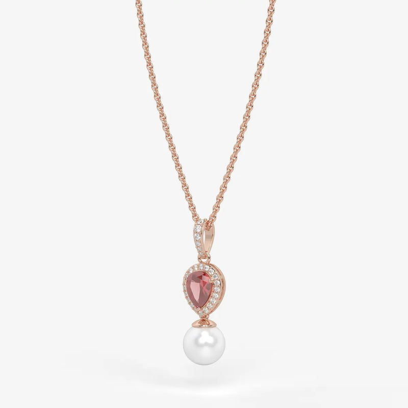 Blush Serenade Pearl Pendant Necklace