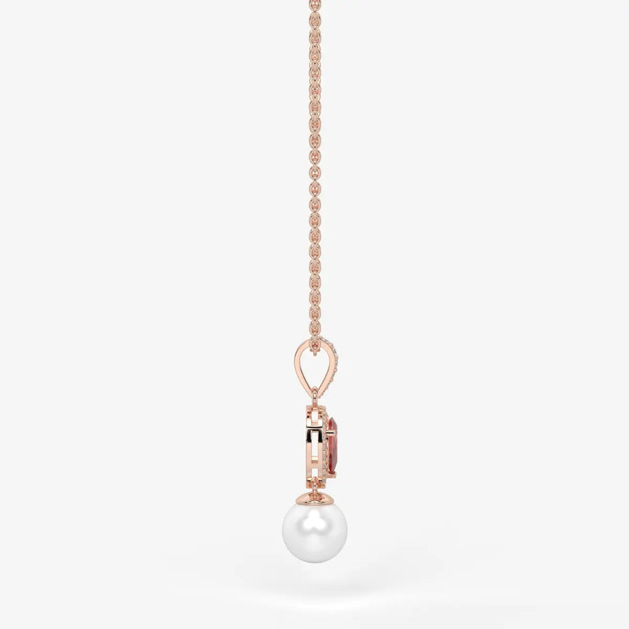 Blush Serenade Pearl Pendant Necklace