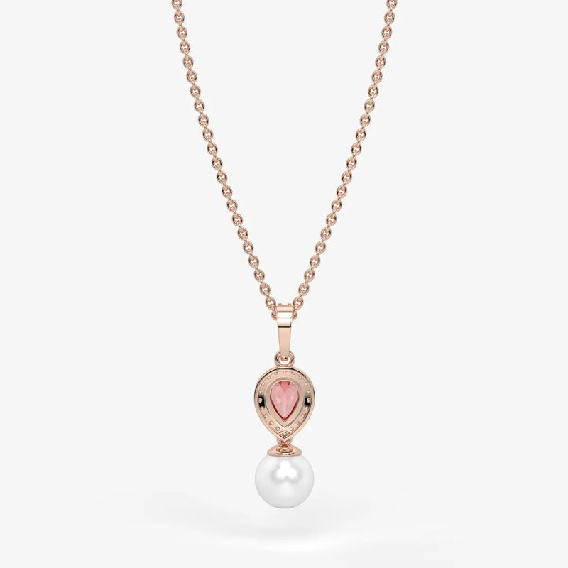 Blush Serenade Pearl Pendant Necklace