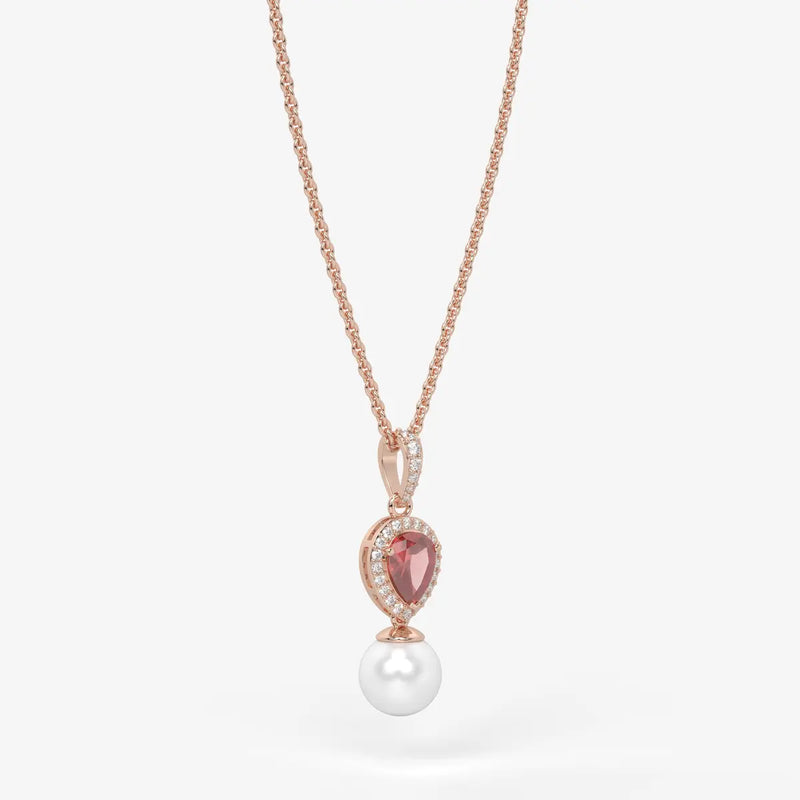 Blush Serenade Pearl Pendant Necklace