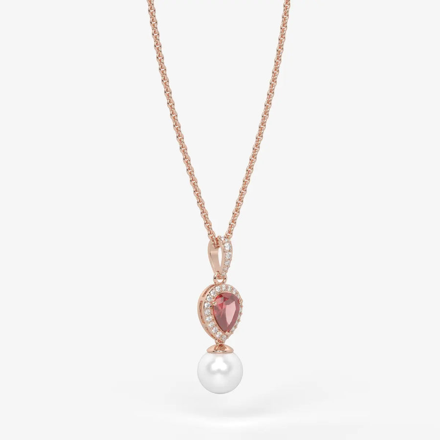 Blush Serenade Pearl Pendant Necklace