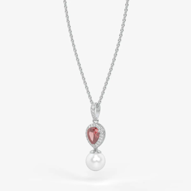 Blush Serenade Pearl Pendant Necklace