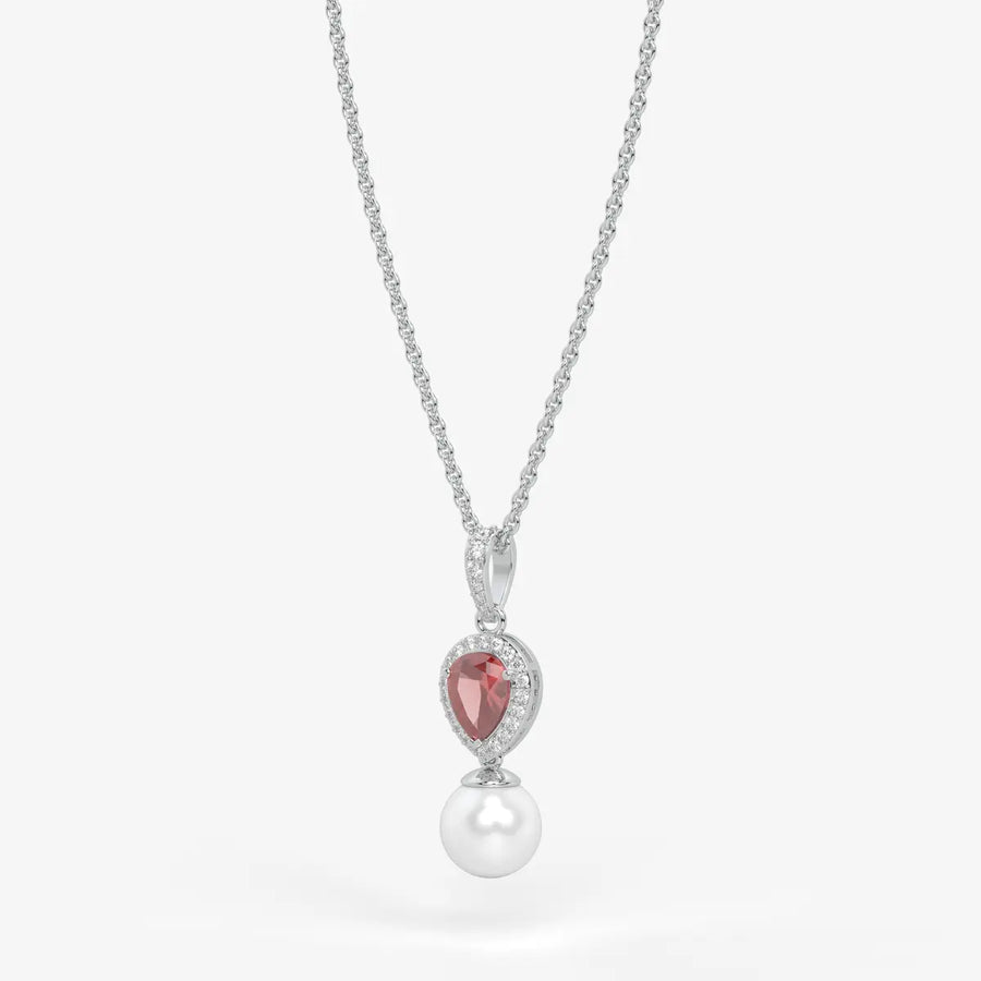 Blush Serenade Pearl Pendant Necklace