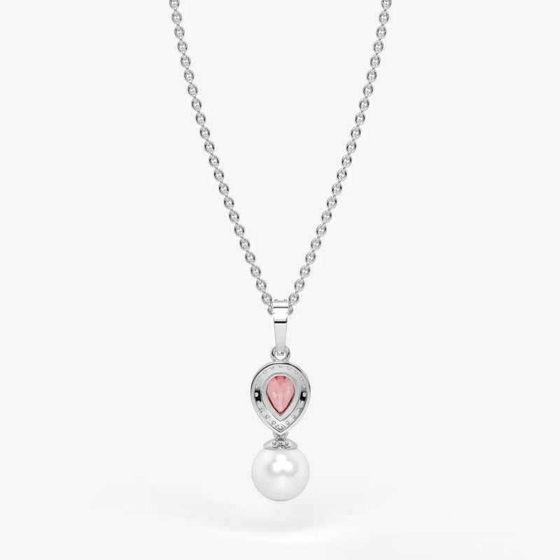 Blush Serenade Pearl Pendant Necklace