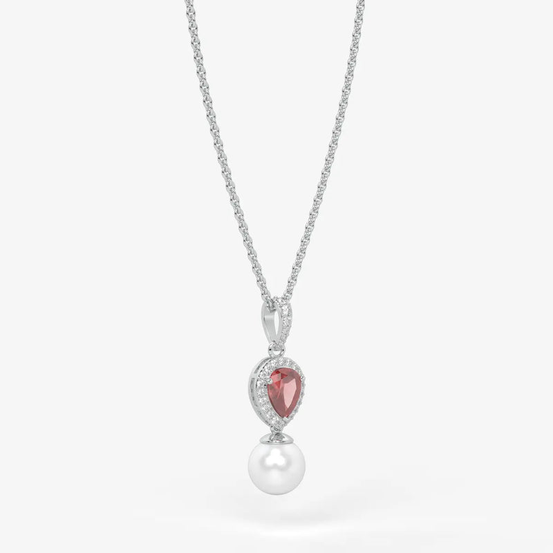 Blush Serenade Pearl Pendant Necklace