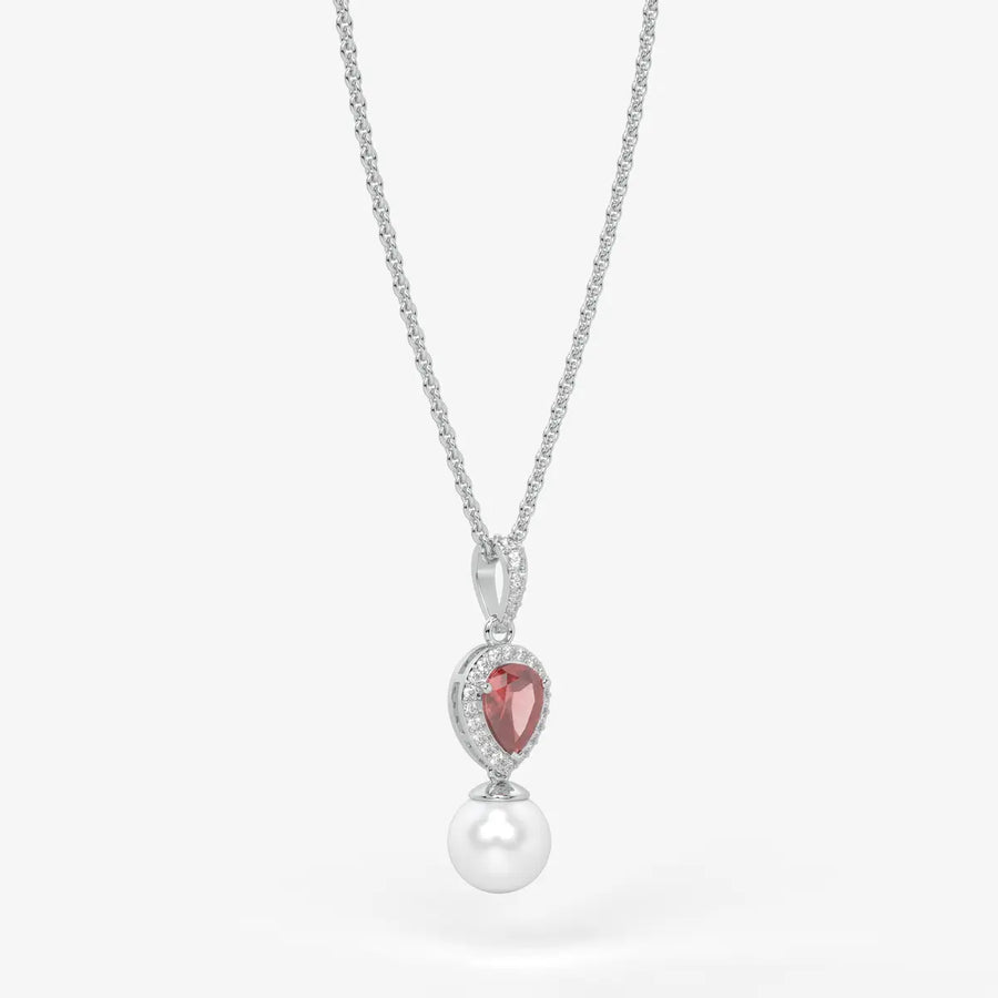 Blush Serenade Pearl Pendant Necklace
