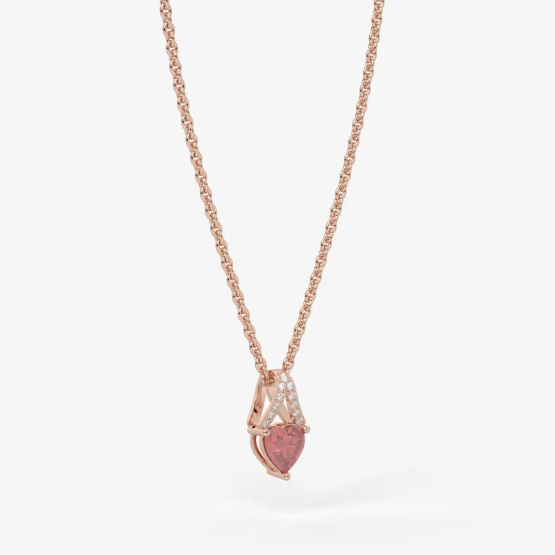 Aurelia Heartfall Pendant Necklace