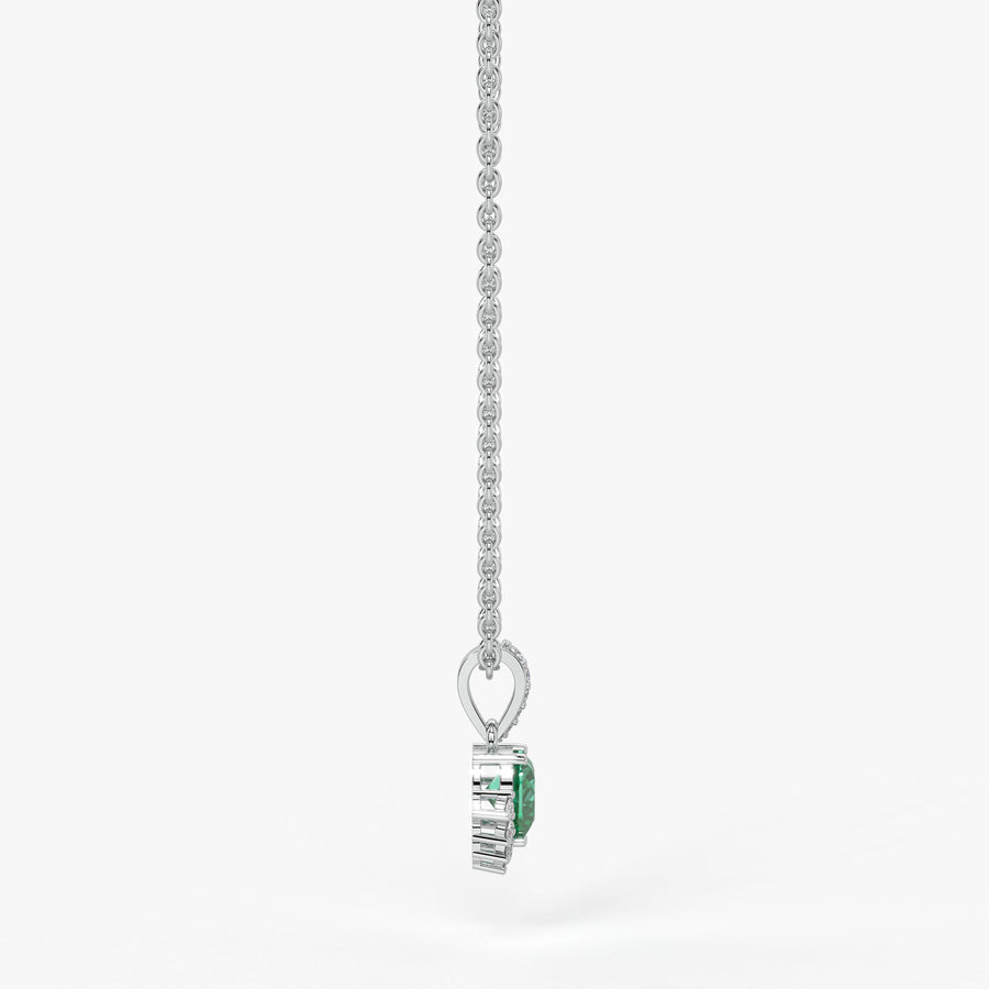 Esmiora Heart-Cut Green Pendant