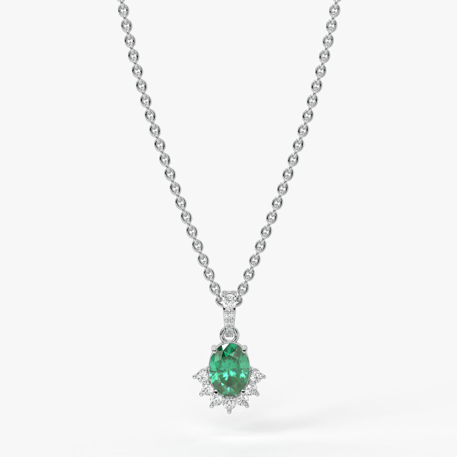 Verdia Halo Drop Pendant