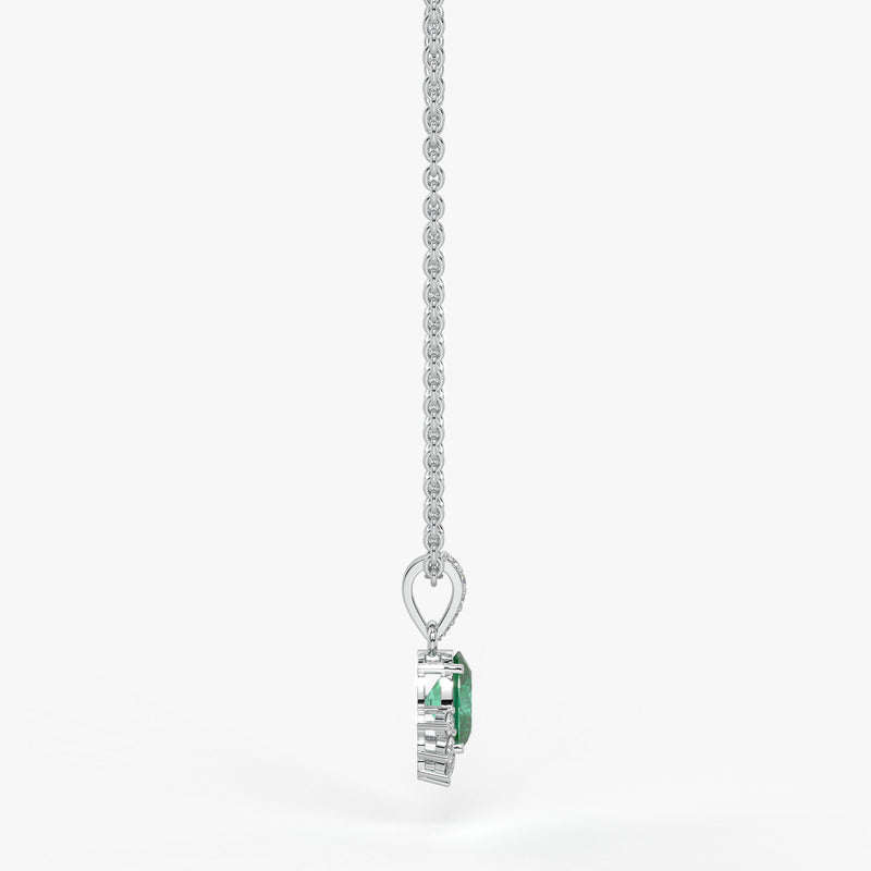 Verdia Halo Drop Pendant