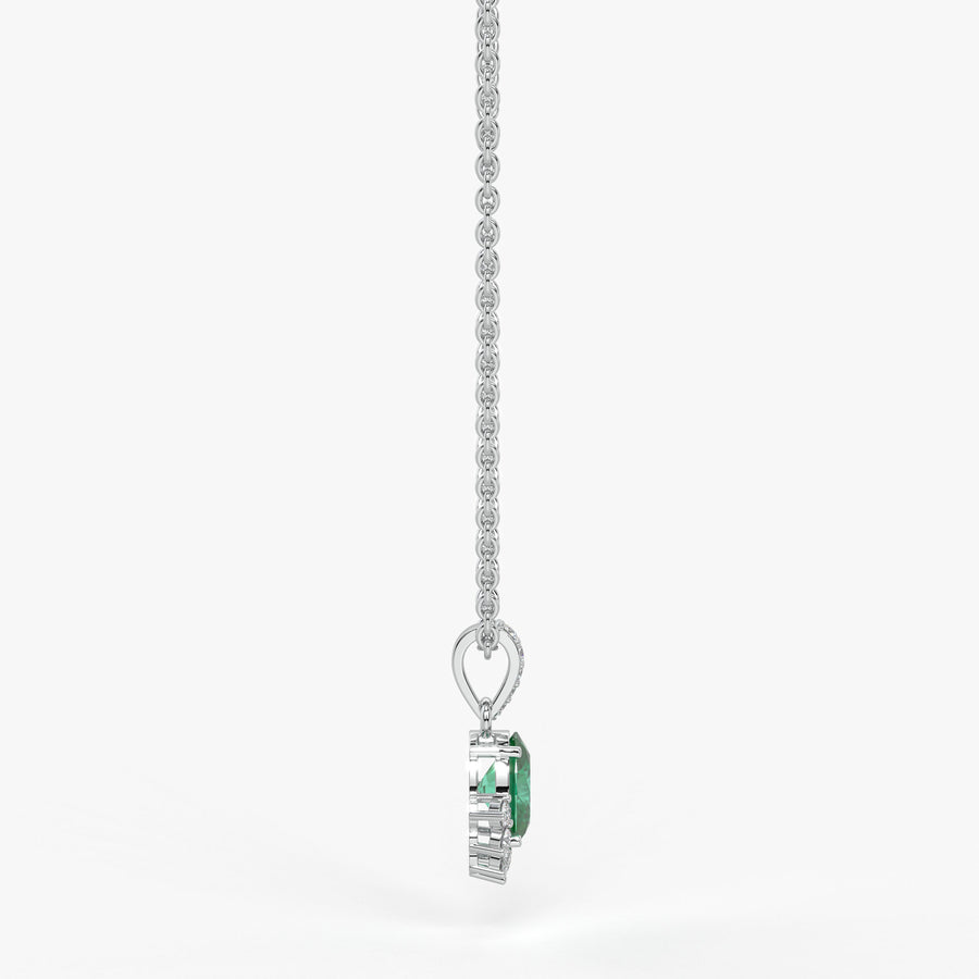 Verdia Halo Drop Pendant