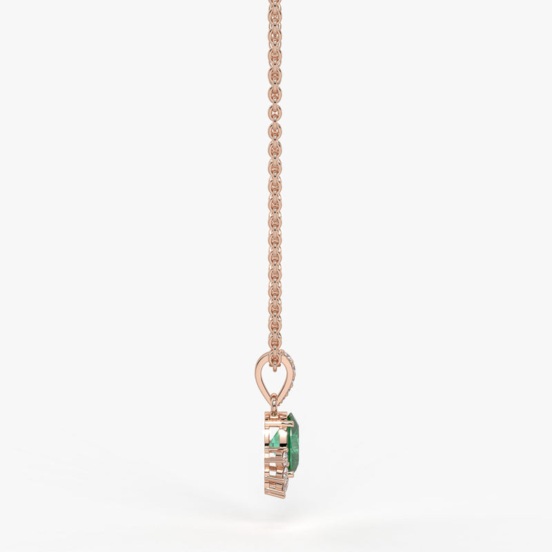 Verdia Halo Drop Pendant