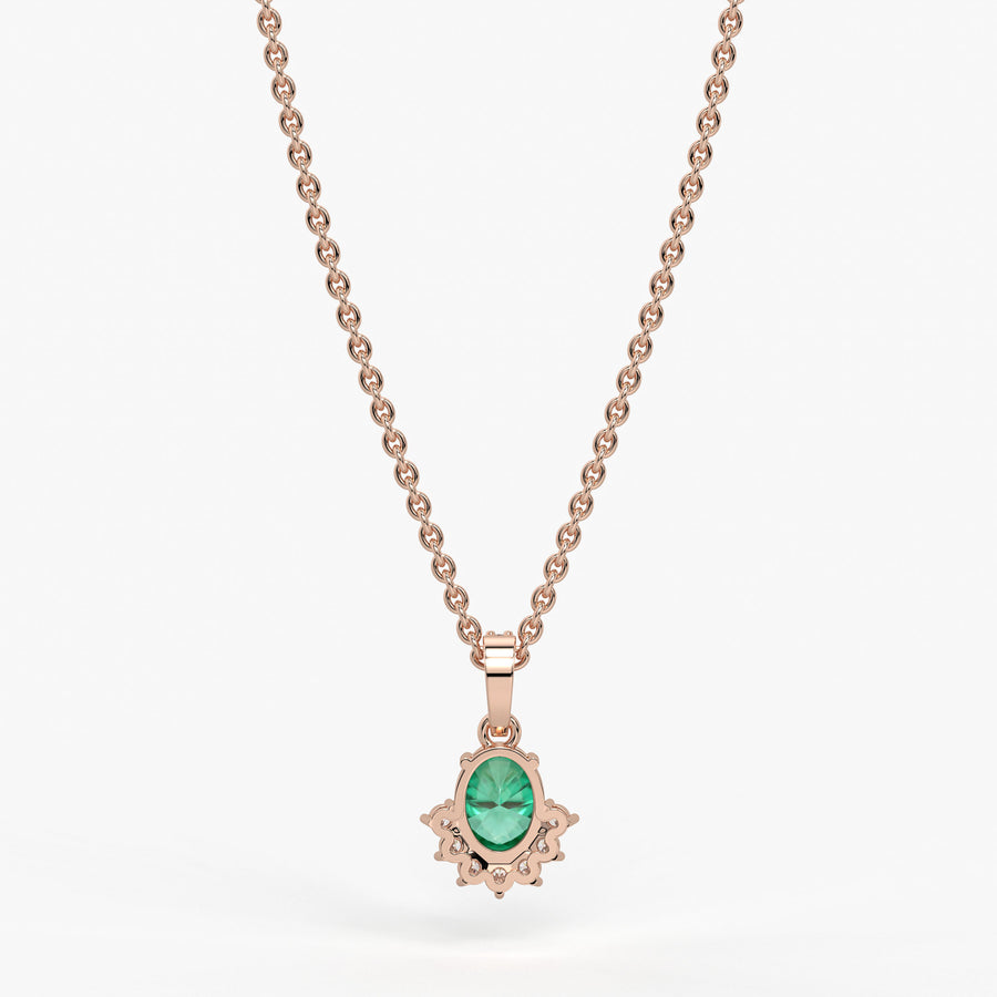 Verdia Halo Drop Pendant