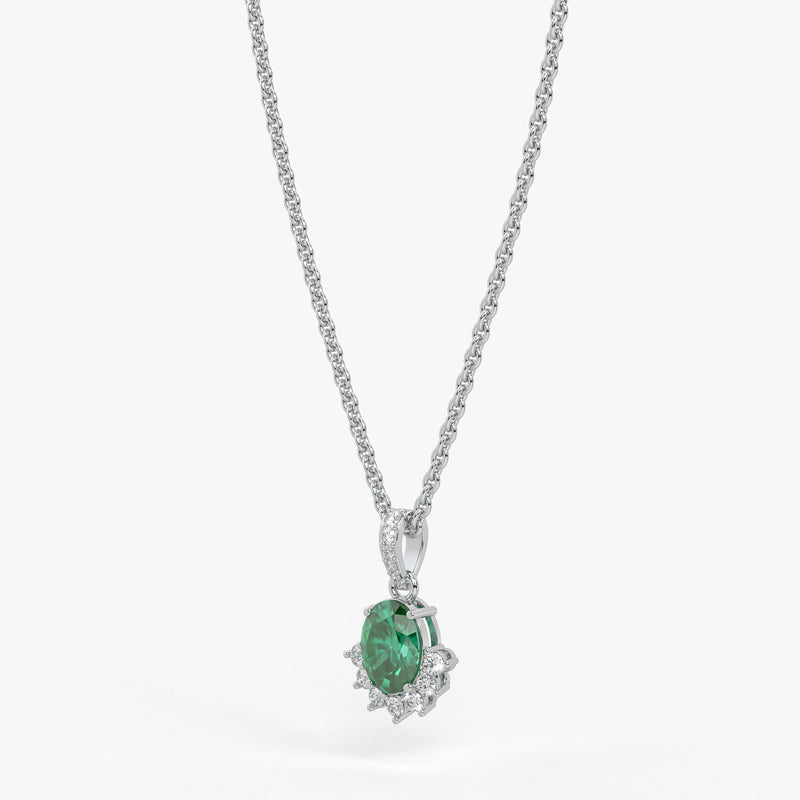 Verdia Halo Drop Pendant